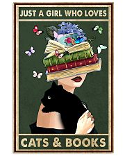 Just A Girl Who Loves Cat And Books 11x17 Poster front
