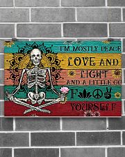 I'm Mostly Peace Love And Light 17x11 Poster poster-landscape-17x11-lifestyle-18