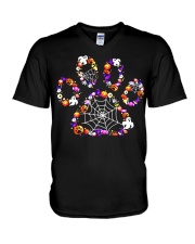 Dog Footprint V-Neck T-Shirt tile