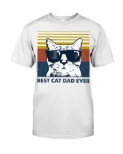 Best Cat Dad Ever Classic T-Shirt front