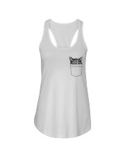 Cat In Pocket Ladies Flowy Tank tile