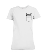 Cat In Pocket Premium Fit Ladies Tee tile