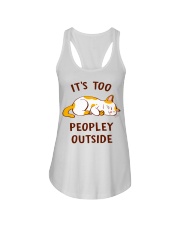 It's Too Peopley Outside Ladies Flowy Tank tile