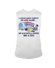 She Also Needs A Camper And A Dog Sleeveless Tee tile
