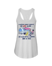 She Also Needs A Camper And A Dog Ladies Flowy Tank tile
