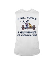 Her Dog And Rishing Rod It's Is Beautiful Thing Sleeveless Tee tile