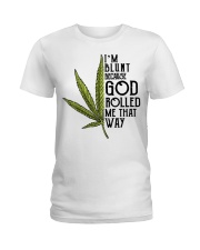 Im blunt because god Ladies T-Shirt tile