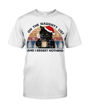 On The Naughty List And I Regret Nothing Premium Fit Mens Tee tile