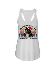 On The Naughty List And I Regret Nothing Ladies Flowy Tank tile