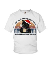 On The Naughty List And I Regret Nothing Youth T-Shirt tile