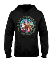 Eat Mushroom See The Universe Hooded Sweatshirt tile