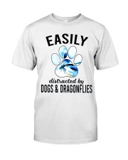Easily Distracted By Dogs Classic T-Shirt front