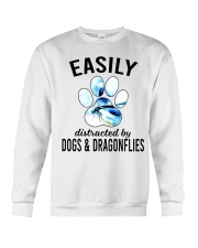 Easily Distracted By Dogs Crewneck Sweatshirt tile