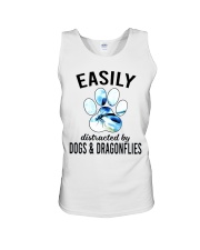 Easily Distracted By Dogs Unisex Tank tile