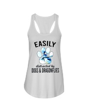 Easily Distracted By Dogs Ladies Flowy Tank tile