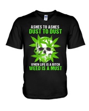 ASHES TO ASHES DUST TO V-Neck T-Shirt tile