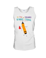The Day The Teachers Backed To School Style 10 Unisex Tank tile