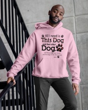 All I Need Is This Dog And That Other Dog Hooded Sweatshirt apparel-hooded-sweatshirt-lifestyle-front-10