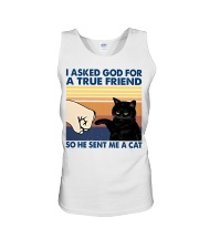 I Asked God For A True Friend Unisex Tank tile
