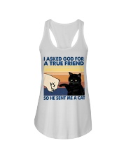 I Asked God For A True Friend Ladies Flowy Tank tile