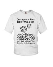 A Girl Really Loved Dogs And Tattoos Youth T-Shirt tile
