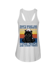 That's What I Do I Am A Nurse I Stab People Ladies Flowy Tank tile