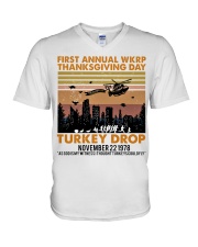WKRP Thanksgiving Day Style 2 V-Neck T-Shirt tile