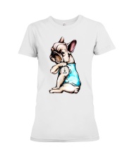 I Love Dog Mom Premium Fit Ladies Tee tile