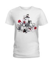 Cats Horror Ladies T-Shirt tile