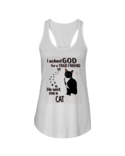 I Asked God For A True Friend Ladies Flowy Tank tile