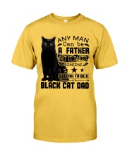 Black Cat Dad Classic T-Shirt front