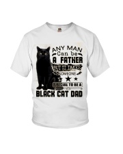 Black Cat Dad Youth T-Shirt tile