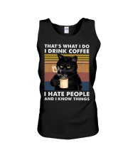 That's What I Do I Drink Coffee I Hate People Unisex Tank tile