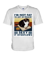 I'm Not Fat I'm Just So Freaking Sexy V-Neck T-Shirt tile