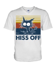 Hiss Off V-Neck T-Shirt tile