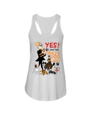 Yes I Am Crazy Dog Ladies Flowy Tank tile