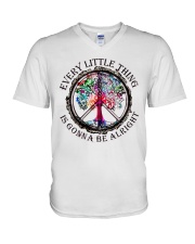 Everything Little Thing Is Gonna Be Alright V-Neck T-Shirt tile