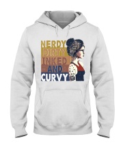 Nerdy Dirty Inked And Curvy Hooded Sweatshirt tile