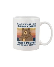 That's What I Do I Drink Coffee I Hate People Mug tile