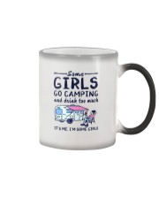 Some Girls Go Camping And Drink Too Much Color Changing Mug tile