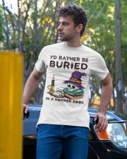I'd Rather Be Buried In A Horror Book Classic T-Shirt apparel-classic-tshirt-lifestyle-front-44