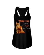Maine Coon Kisses Fix Everything Ladies Flowy Tank tile