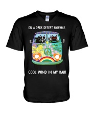 On A Dark Desert V-Neck T-Shirt tile
