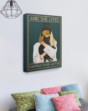 And She Lived Happily Ever After Style 2 16x20 Gallery Wrapped Canvas Prints aos-canvas-pgw-16x20-lifestyle-front-02