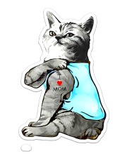 I Love Mom Cat Sticker Sticker - Single (Vertical) front