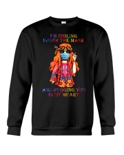 I'm Smiling Under The Mask Crewneck Sweatshirt tile