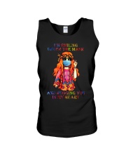 I'm Smiling Under The Mask Unisex Tank tile