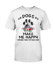 Dogs Make Me Happy Classic T-Shirt tile