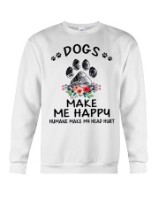 Dogs Make Me Happy Crewneck Sweatshirt tile