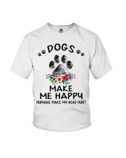 Dogs Make Me Happy Youth T-Shirt tile
